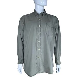 RedHead Men’s Khaki Green Lightweight Long Sleeve Workwear Button Down